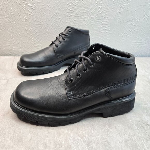 Dr. Martens England Vtg Shoe Boot Mens 10 Leather Retro Derby Oxford Chuckka Lug - Picture 1 of 12